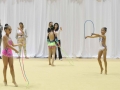 Niñas participando en el Caribbean Star Rhytmic Gymnastics Invitational
