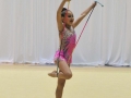 Niña participando en el Caribbean Star Rhytmic Gymnastics Invitational