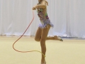 Niña participando en el Caribbean Star Rhytmic Gymnastics Invitational