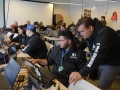 Participantes del taller trabajando en sus proyectos