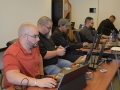 Participantes del taller trabajando en sus proyectos