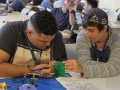 Participantes del taller trabajando en sus proyectos