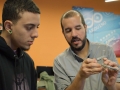 Participantes del taller trabajando en sus proyectos