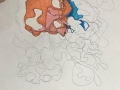 Participante realizando su obra