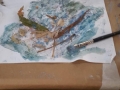Participante creando su obra