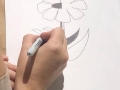 Participante creando su obra