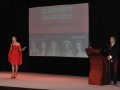 Presentadora en tarima