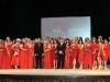 Personalidades de la farándula en la tarima del Teatro Braulio Castillo