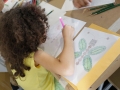 Participante realizando su dibujo