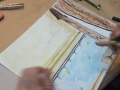 Participante realizando su obra