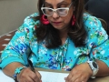 Participante realizando su obra
