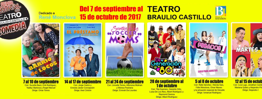 Primer Festival de Comedia en el Teatro Braulio Castillo