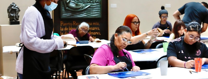 Fotos del Taller de Pintura en el Museo Francisco Oller: Toldo Azul