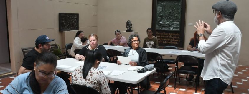 Fotos del Taller de Pastel a Oleo en ell Museo Francisco Oller