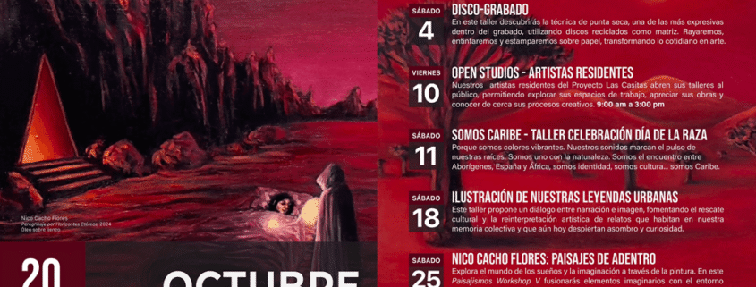 Calendario de Talleres y Actividades para el Mes de Octubre del Museo de Arte Francisco Oller