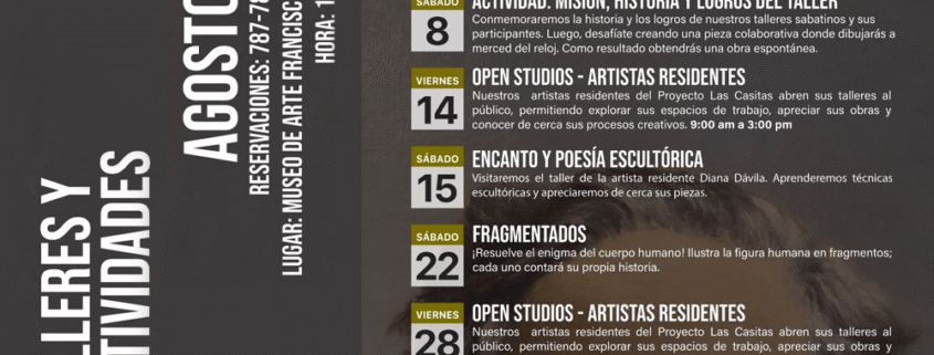 Calendario de Actividades para el Mes de Agosto 2026